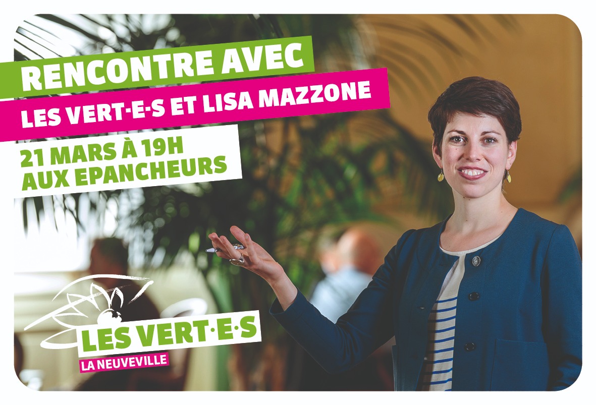 _6pri1_'s tweet photo. Lisa Mazzone, candidate à la présidence des @LesVertsSuisses sera présente ce jeudi à La Neuveville. Une belle occasion de rencontrer Lisa et de tirer ensemble un bilan sur la première législature de la section neuvevilloise. Venez nombreux! https://t.co/1wld39269c