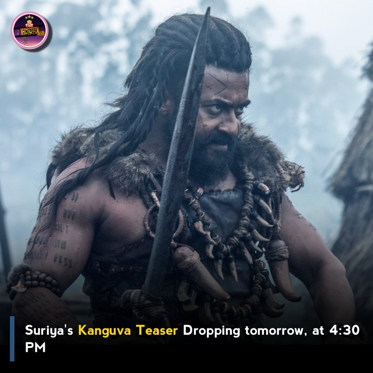 #FilmyBuzz -#Kanguva Teaser Dropping tomorrow, at 4:30 PM #KanguvaSizzle 🦅 #KanguvaUpdate #KanguvaGlimpse #Suriya #DishaPatani #CinePeek