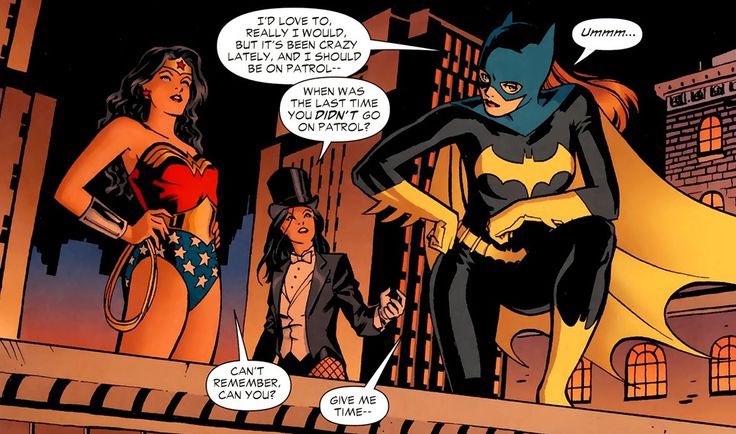 Zatannai's tweet photo. Zatanna, Wonder Woman and Batgirl deserve a book together! https://t.co/UvB2914ynh