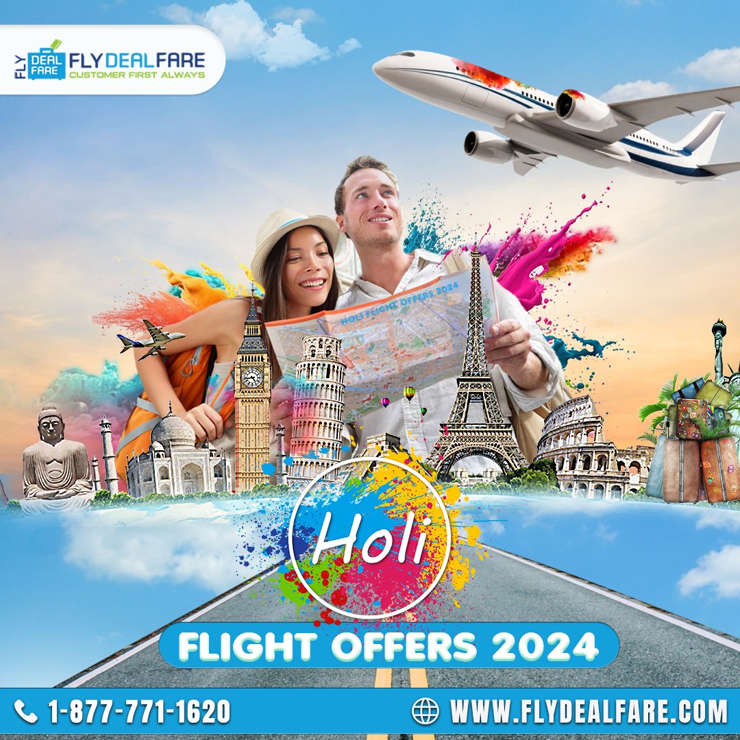 𝐇𝐨𝐥𝐢 #𝐅𝐥𝐢𝐠𝐡𝐭 𝐎𝐟𝐟𝐞𝐫𝐬 𝟐𝟎𝟐𝟒

✈️ 𝐄𝐧𝐣𝐨𝐲 𝐞𝐱𝐜𝐥𝐮𝐬𝐢𝐯𝐞 𝐟𝐥𝐢𝐠𝐡𝐭 𝐝𝐞𝐚𝐥𝐬! 

flydealfare.com/offer/holi-off…
.
.
.
#Flydealfare #holi2024 #holiflightsales #holispecial #affordabletravel #discountedfares #exclusivedeals #savings #travel #fly #holi