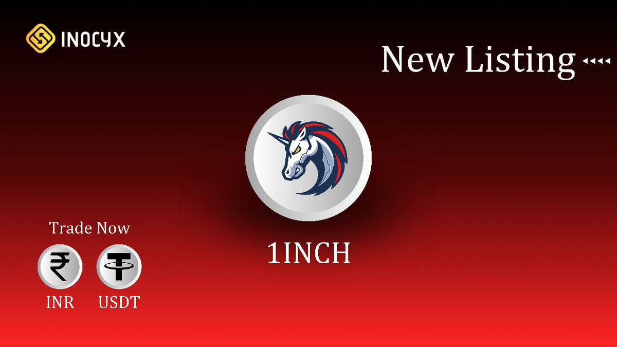 INOCYX's tweet photo. 🚀 Exciting News! 🚀 INOCYX Crypto Exchange has added 1INCH to our list of listed crypto assets! Now you can trade 1INCH on our platform and explore the world of DeFi with ease. Start trading today! #INOCYX #1INCH #CryptoTrading https://t.co/tFOeo2m9GO
