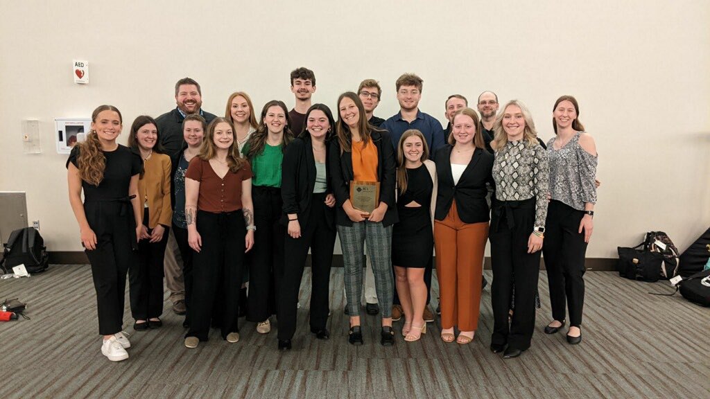 Chem Club received an Outstanding Award tonight at the ACS meeting in NOLA. This was well earned and took a lot of hard work from the officers. Alyssa Derr, President of Chem Club, accepted the award.