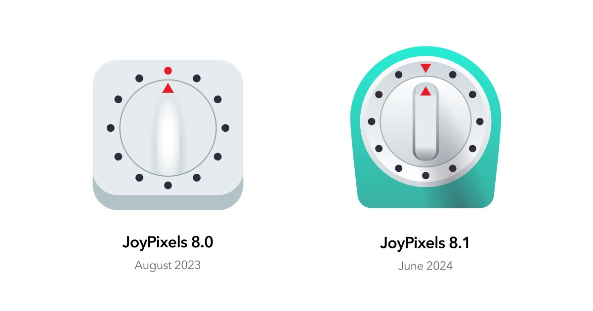 ⏲️The Timer Clock emoji is giving Monday, but we do love the upgraded design in signature JoyPixels teal. Coming this June in JoyPixels 8.1!