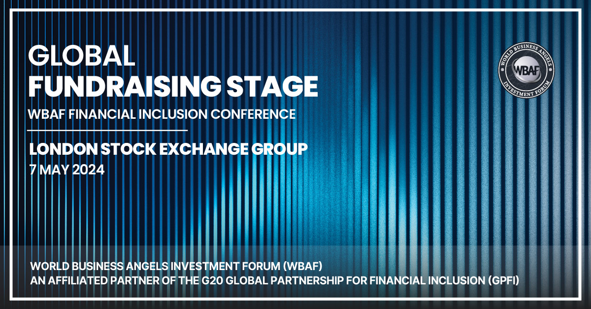 GLOBAL FUNDRAISING STAGE (GFRS) – Applications now being accepted for the Global Fundraising Stage London Stock Exchange Group, 7 May - WBAF Financial Inclusion Conference. Application link for startups and SMEs: lnkd.in/ddZPWyzY