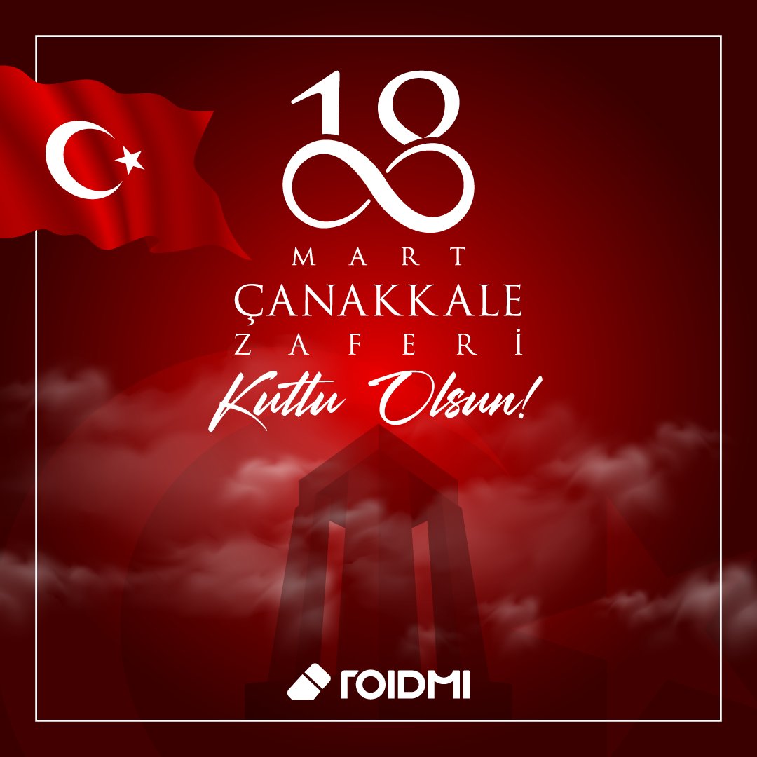 Çanakkale Geçilmez!
18 Mart Çanakkale Zaferi'nin yıl dönümünde, başta Mustafa Kemal Atatürk olmak üzere kahramanca mücadele veren tüm şehitlerimizi saygı ve minnetle anıyoruz. 🌟

#Roidmi #18Mart #ÇanakkaleZaferiveŞehitleriAnmaGünü