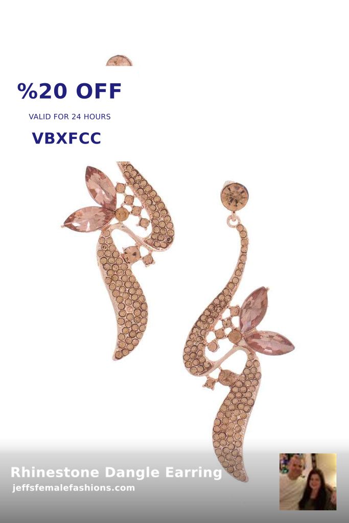 Add sparkle to every moment with our Rhinestone Dangle Earrings! ✨ Perfect for any occasion and available in stunning colors. Shop our grand opening sale now at Jeff's Female Fashions for just $8.28! Check them out here: shortlink.store/tu1wgwmxs1nm #JEWELRY #SALEJEWELRY 🌟