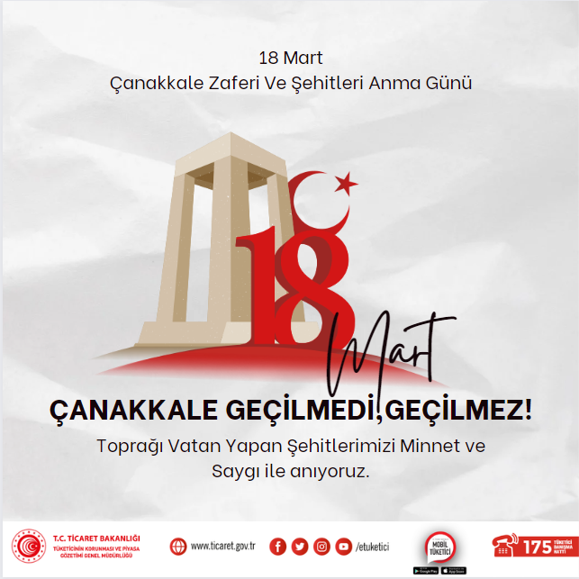 18 Mart Çanakkale Deniz Zaferi'nin 109. yılında, Büyük Önder Mustafa Kemal Atatürk'ü ve kahraman şehitlerimizi saygı, sevgi ve rahmetle anıyoruz.