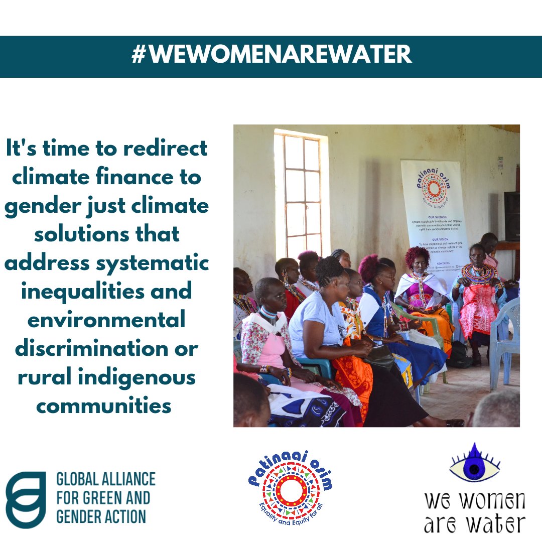It's time to redirect climate finance to Gender Just climate solutions, addressing systemic inequalities& environmental discrimination faced by rural Indigenous communities. By prioritizing these initiatives we empower communities at the forefront of climate impacts #GAGGAatCSW68
