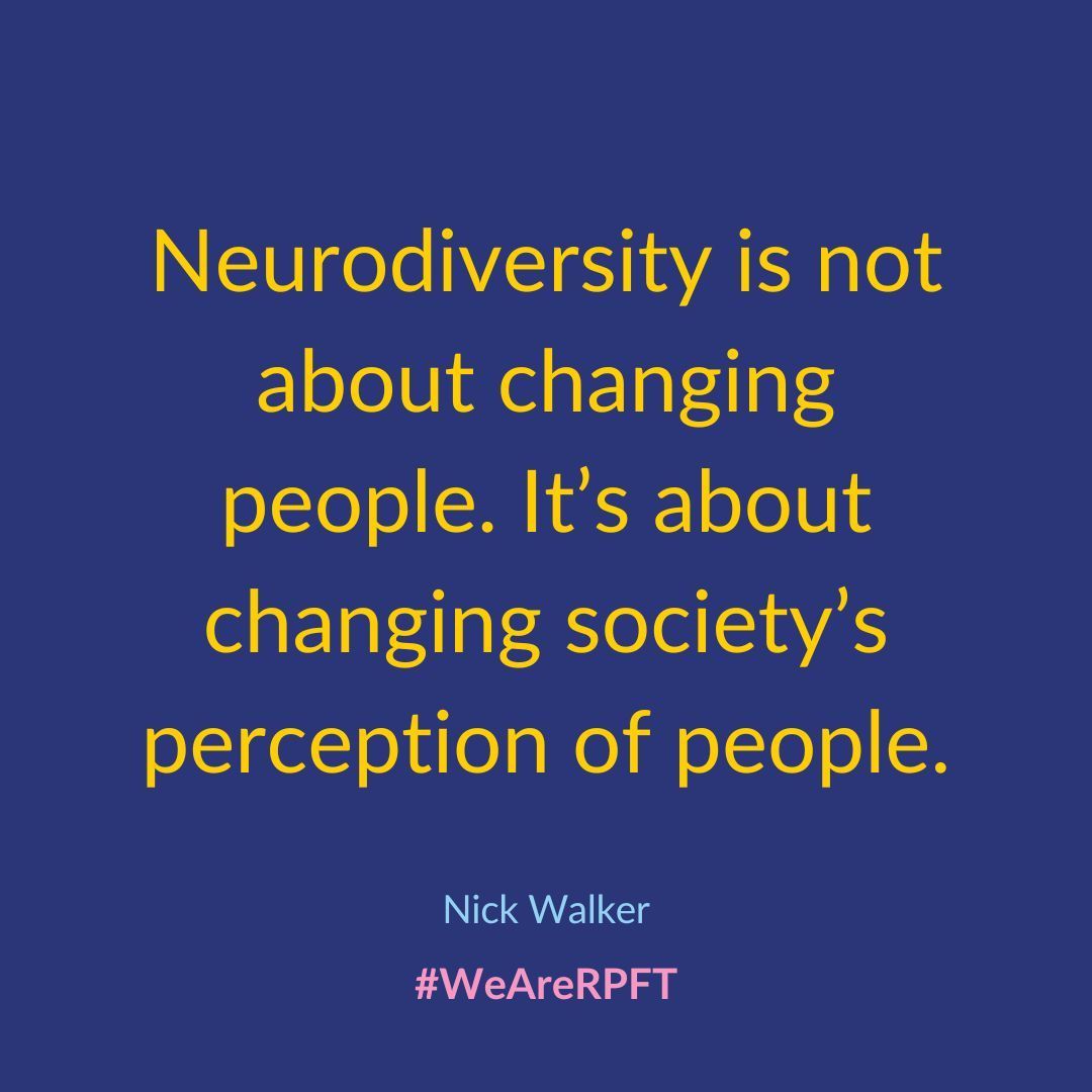 #WeAreRPFT #NeurodiversityCelebrationWeek #DiversityAndInclusion #NeurodiverseTalent