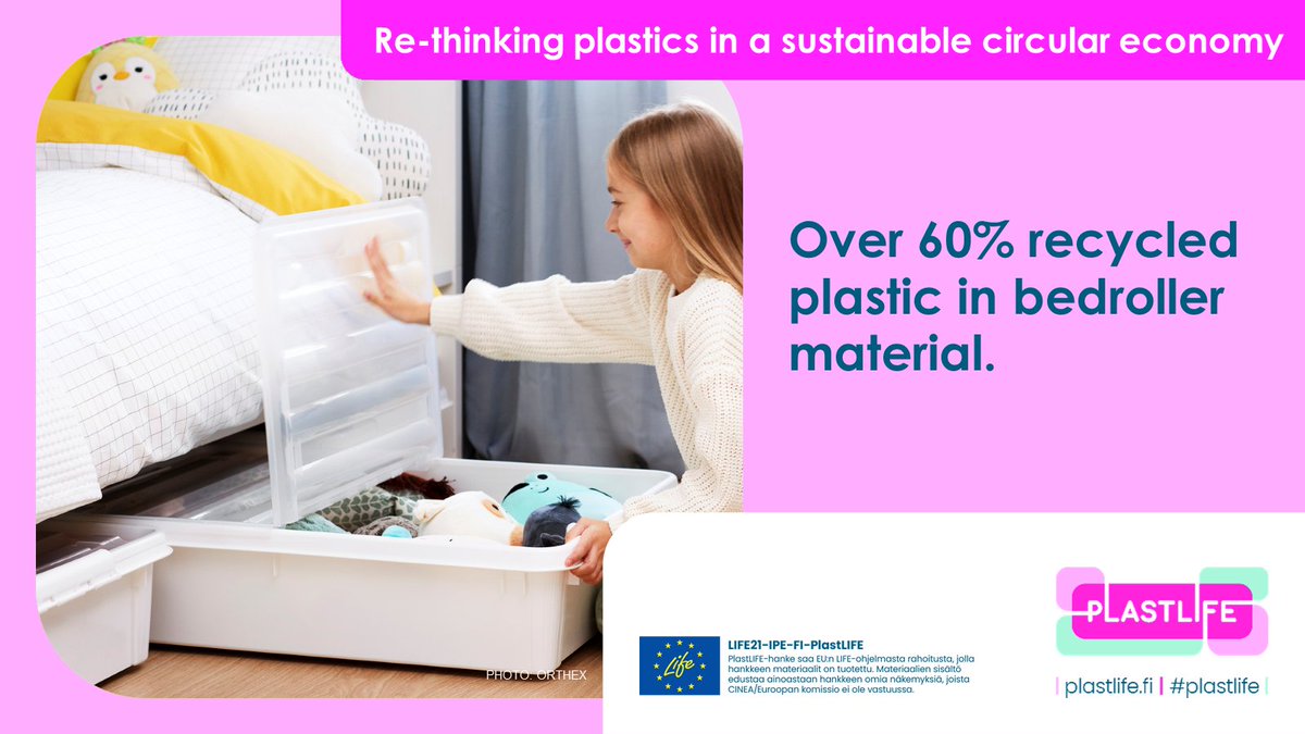 Happy #GlobalRecyclingDay! Recycled plastic needs industrial-scale applications for #circulareconomy to thrive. Orthex is working on replacing virgin plastic materials in their products through the PlastLIFE project. #PlasticsRecycling @OrthexGroup