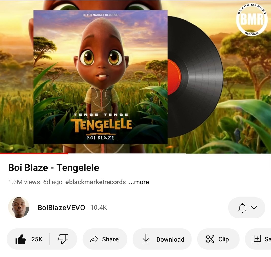 The famous tiktok sensation song 'Tengelele' by Boi Blaze has just clocked 1 million views on youtube🙌
Available on all major platforms for streaming 
#tengelele #Ugandan #tiktok #BoiBlaze #psvtwe #Kanguva #DWTSIRL #NCAATournament