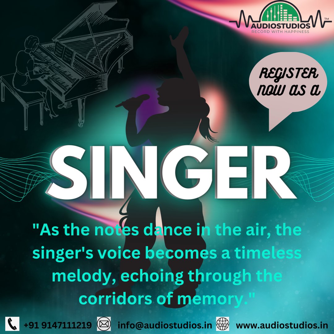 AUDIOSTUDIOSIND's tweet photo. "Like a phoenix rising from the ashes, the singer's voice ignites hope and inspiration in the hearts of listeners."
#AudioStudios #recordingstudio #singers #songlyrics #songlover #singerlife #Singing #voiceover #voiceactor #dubbingartist #dubbing #musician #musicproduction #music https://t.co/i077NtlqxR