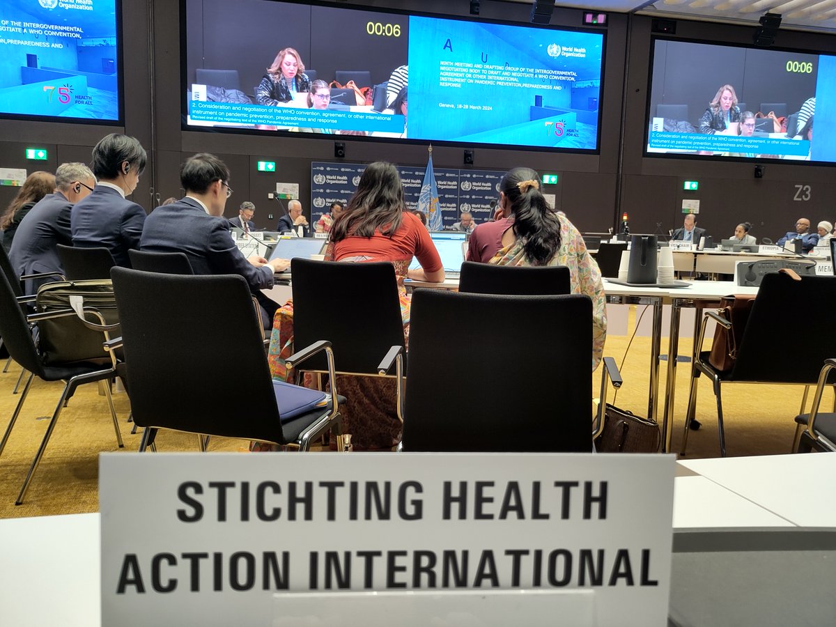 Lack of enforceability of key provisions, such as knowledge sharing and over-reliance on voluntary measures, poses a problem for future effectiveness of the agreement - Our statement to #INB9 as we enter the final stretch of #PandemicAccord negotiations: haiweb.org/media-resource…
