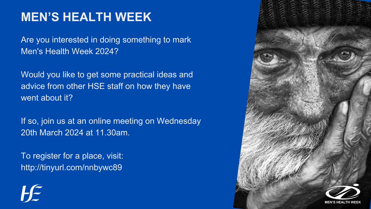 This Men’s Health Week webinar was originally planned for HSE Health and Wellbeing staff, but the demand was so great that it has now been opened-up to anyone who is interested. It might kick-start some practical ideas for you! To find out more, visit: us06web.zoom.us/webinar/regist…