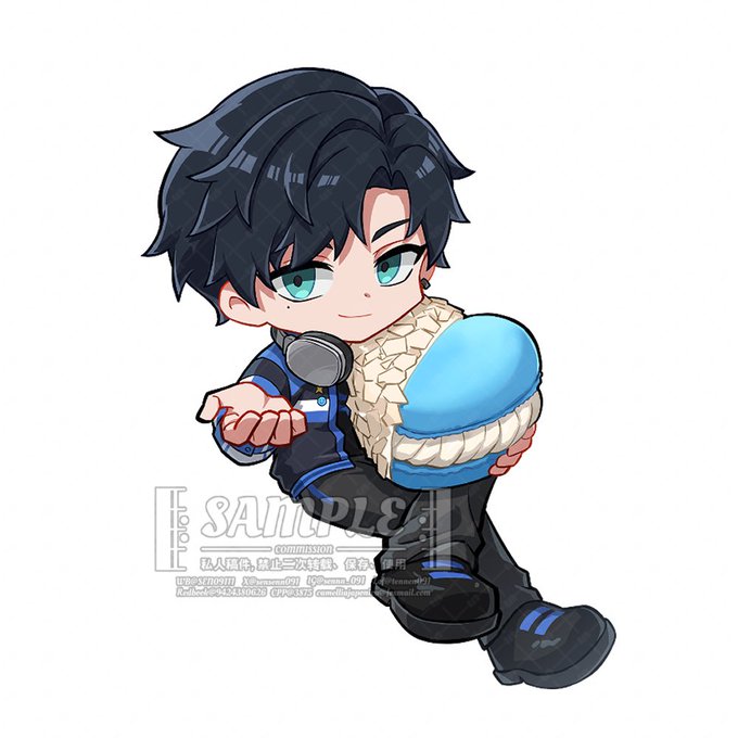 「holding food macaron」 illustration images(Latest)