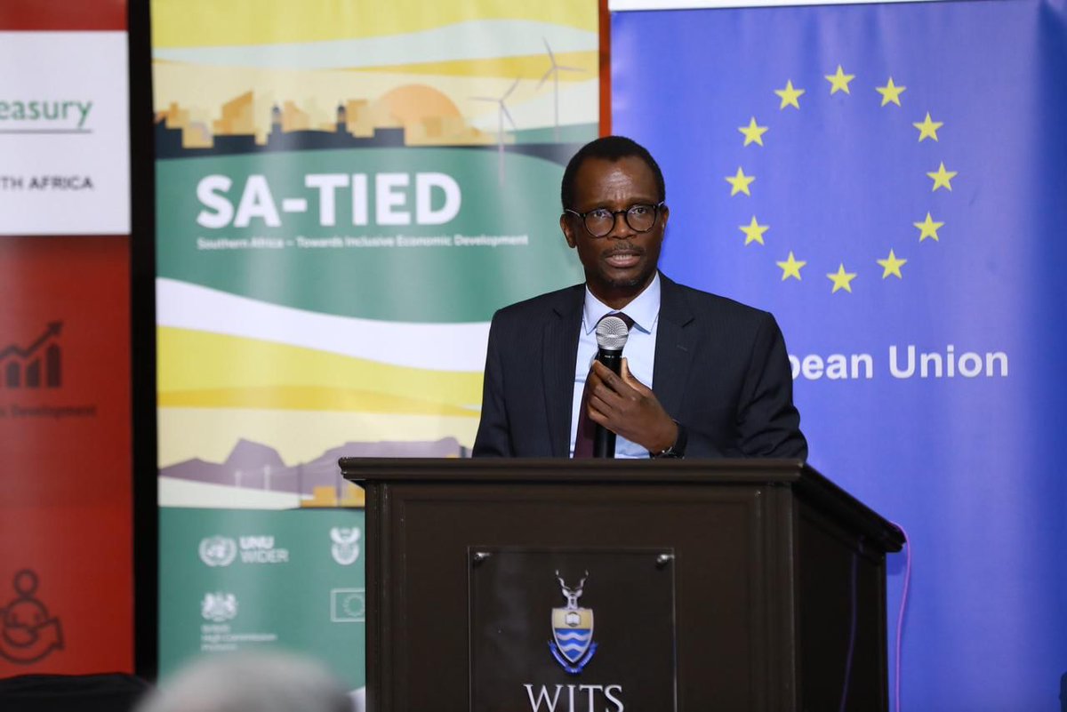 @EUinSA @UNUniversity 'This policy dialogue isn't just about discussing infrastructure; it's about finding the most effective ways to build a better, stronger, and more sustainable South Africa for everyone,' highlights Deputy Minister of Finance, Dr. David Masondo #SATIED