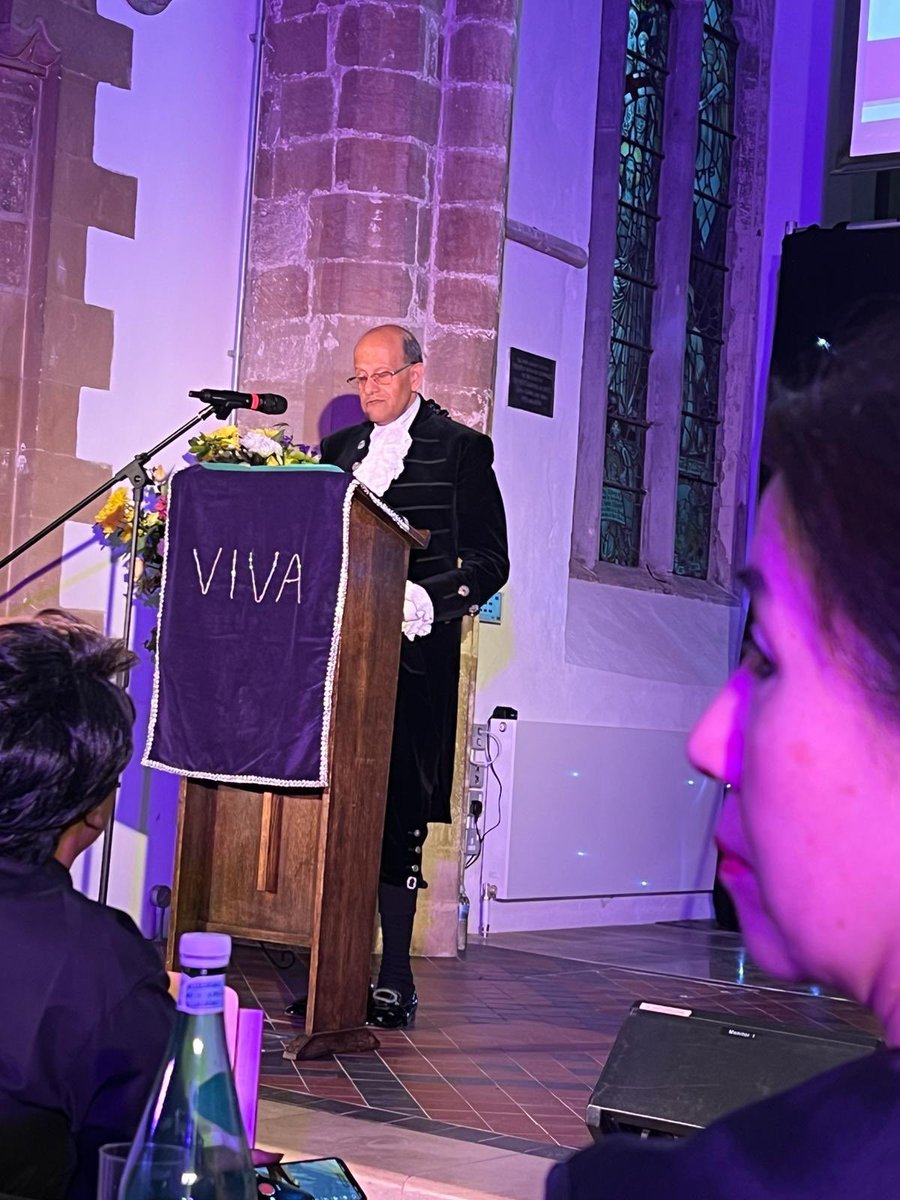 Privileged to be invited & asked to present a prize at the Viva Theatre’s Annual Awards Ceremony at St Mary’s Church in Ely