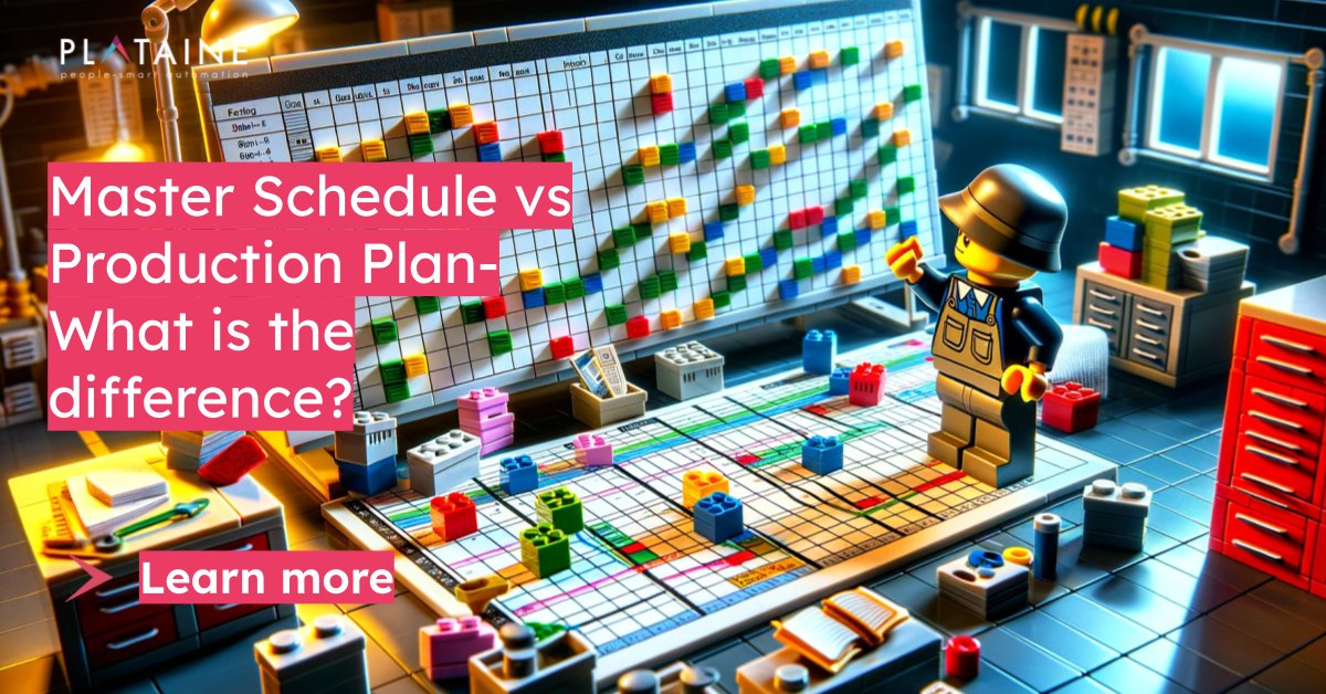 Read on to learn the benefits and advantages of a master production schedule and master plan, and how you can benefit from scheduling optimization at your facility today! plataine.com/glossary/maste… #scheduling #manufacturingschedule #planning