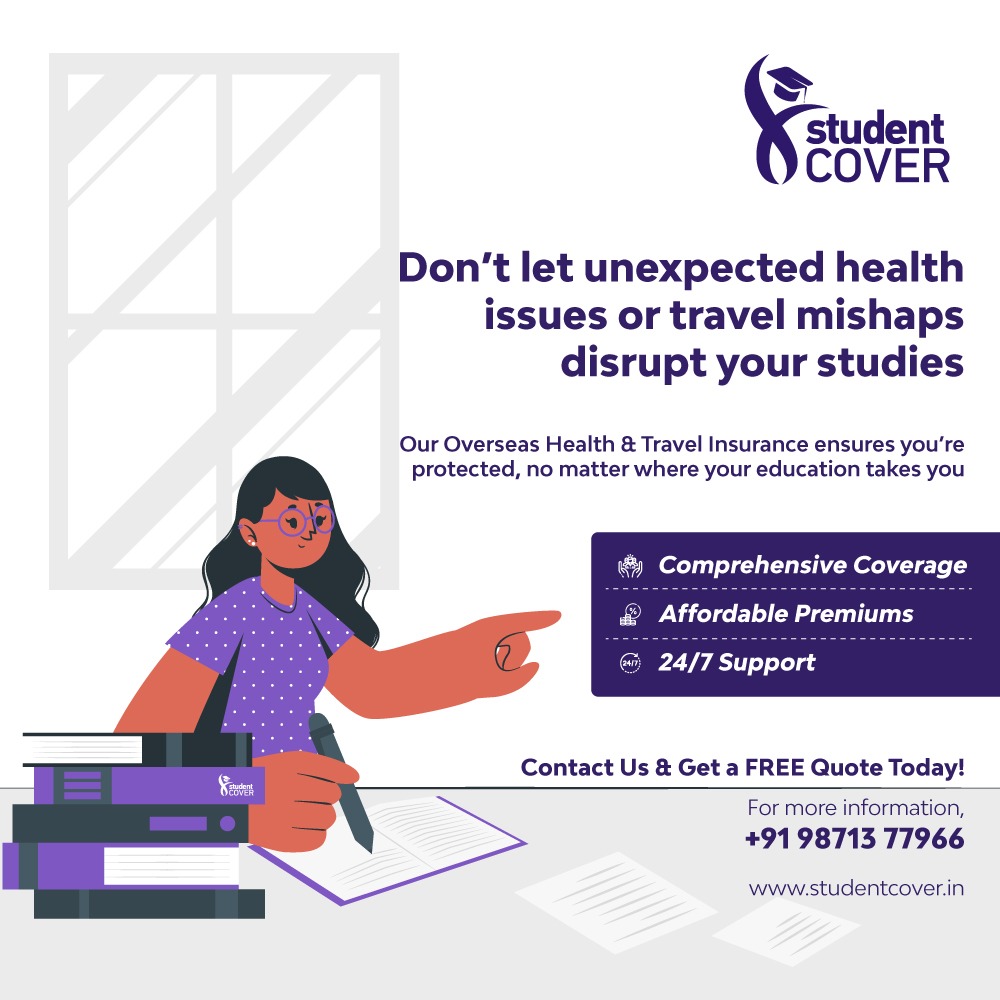 Don't let unexpected health issues or travel mishaps disrupt your studies. 

#studyabroad #studentcover #overseaseducation #overseashealthinsurance #overseaseducationconsultant #studyabroadconsultants #studyabroadlife #studyabroad2024