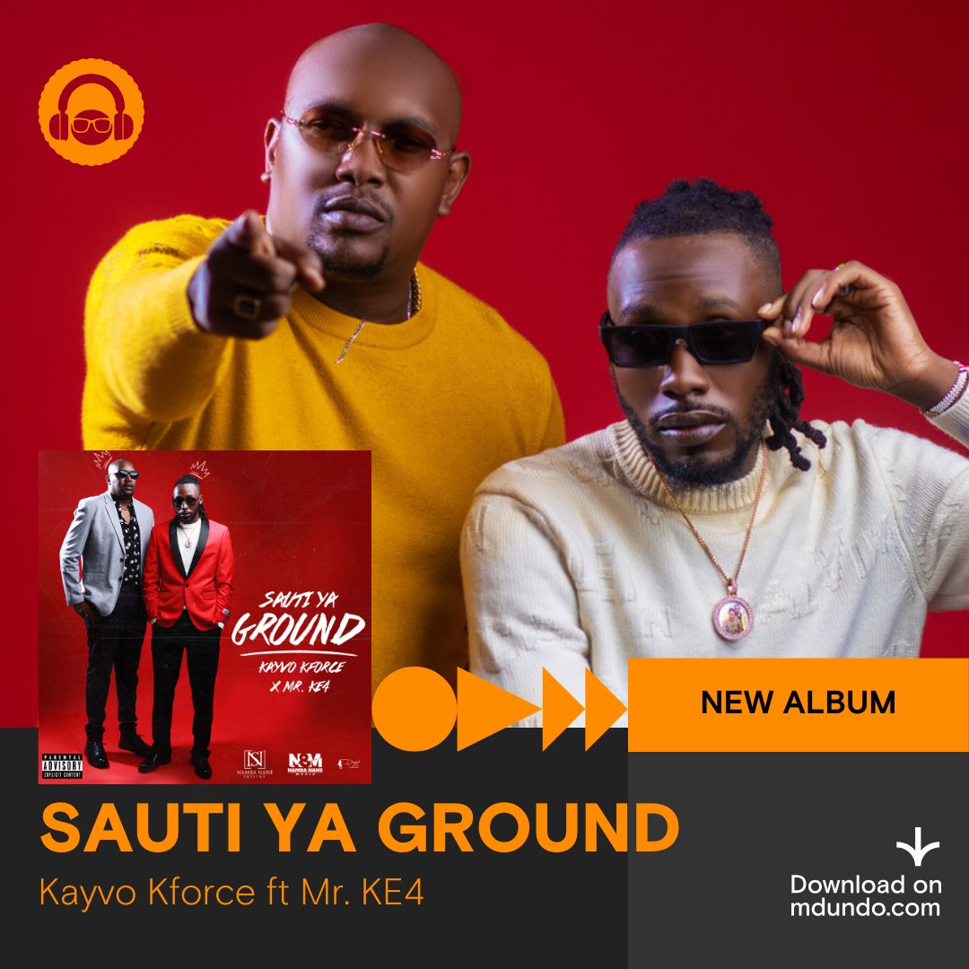 Mdundomusic's tweet photo. New album alert!

Listen to back to back Hip-hop hits off the #SautiYaGround album by @kayvokforce and #MrKE4 on Mdundo 🔥🔥🔥

Click here: https://t.co/0csgFyRLJZ

#HipHop #MdundoKE #DownloadOnMdundo #KayvoKForce https://t.co/cKCnyPaAbc