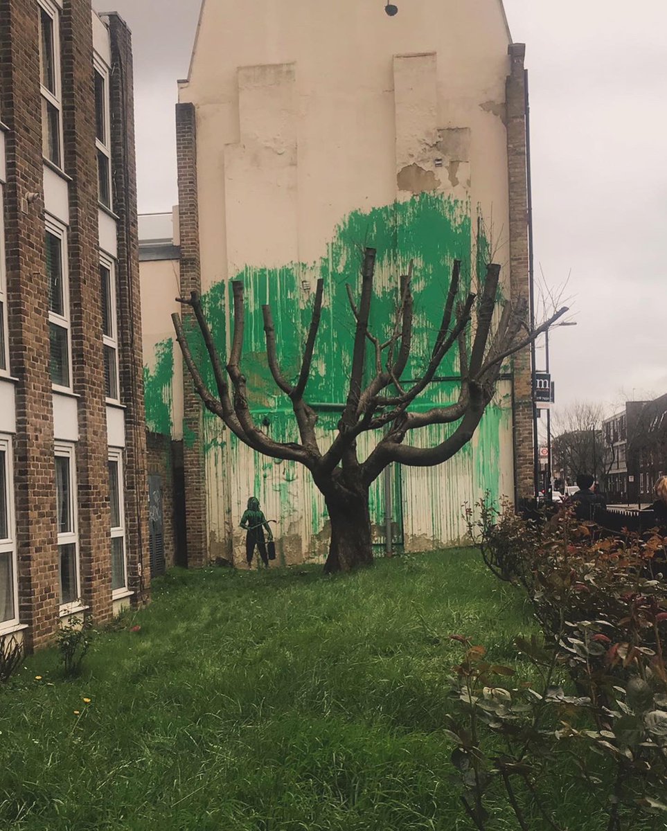 Banksy has come to Islington! What wonderful artwork, proving there is hope for our natural world everywhere.