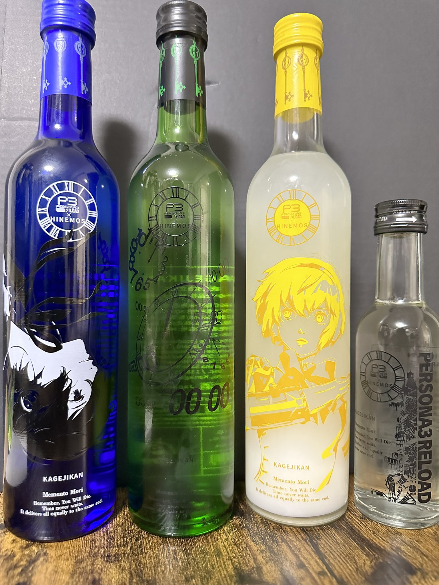 ペルソナ3 リロード HINEMOS 日本酒4本セット P3R ペルソナシリーズ「P3 RELOAD」 × 時間に寄り添う日本酒