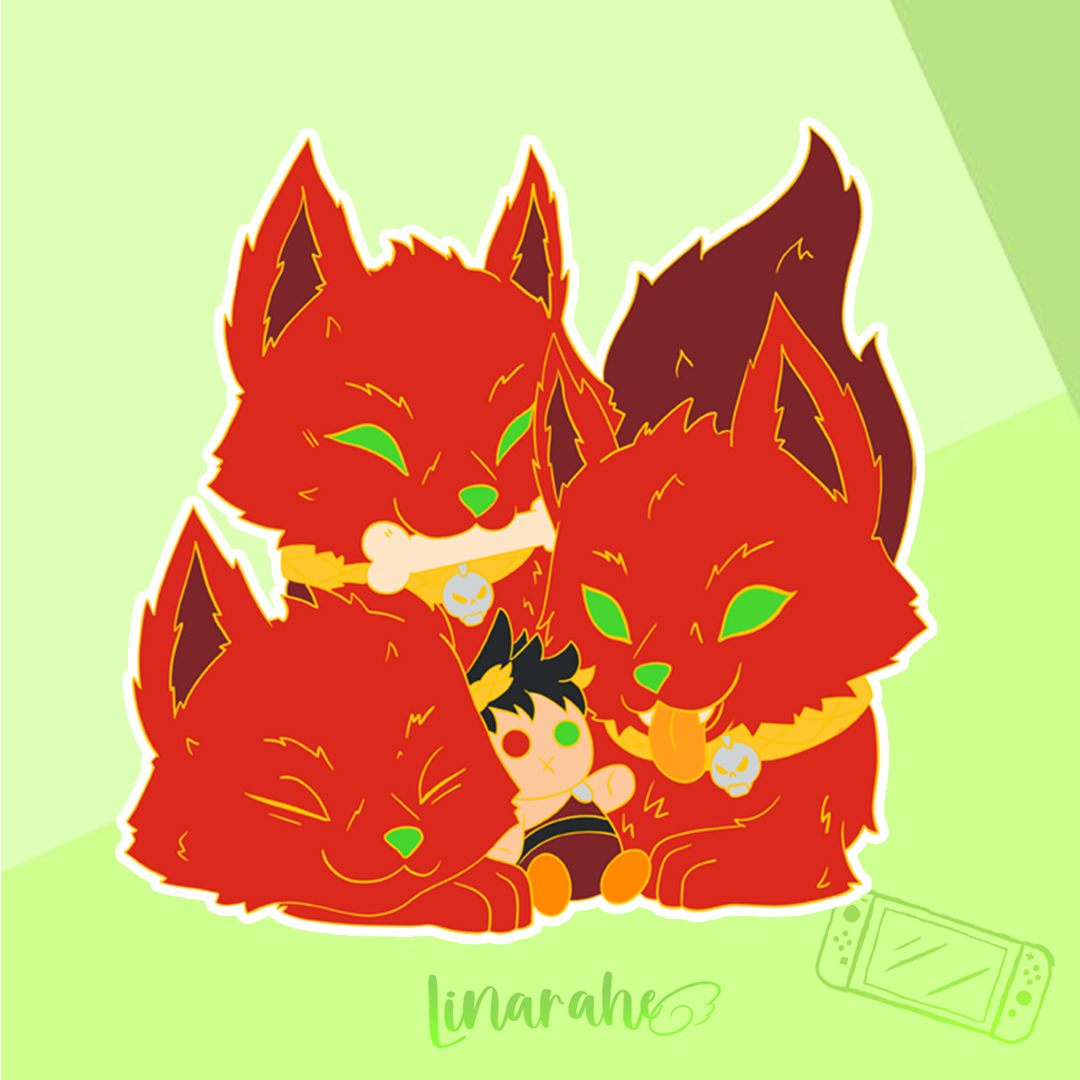 Linarahe's tweet photo. 🎮 Discover my new collection "Videogame Pets" designed for gamers! ✨

5st pin: Cerberus from Hares
https://t.co/E7iY0TqtTY

Thank you for your support in making this project a reality! 🙌
.
.
#VideogamePets #Kickstarter #Linarahe #fanart #pin #HadesFanArt #Cerberus #art #pins https://t.co/8bUuKyP2nF