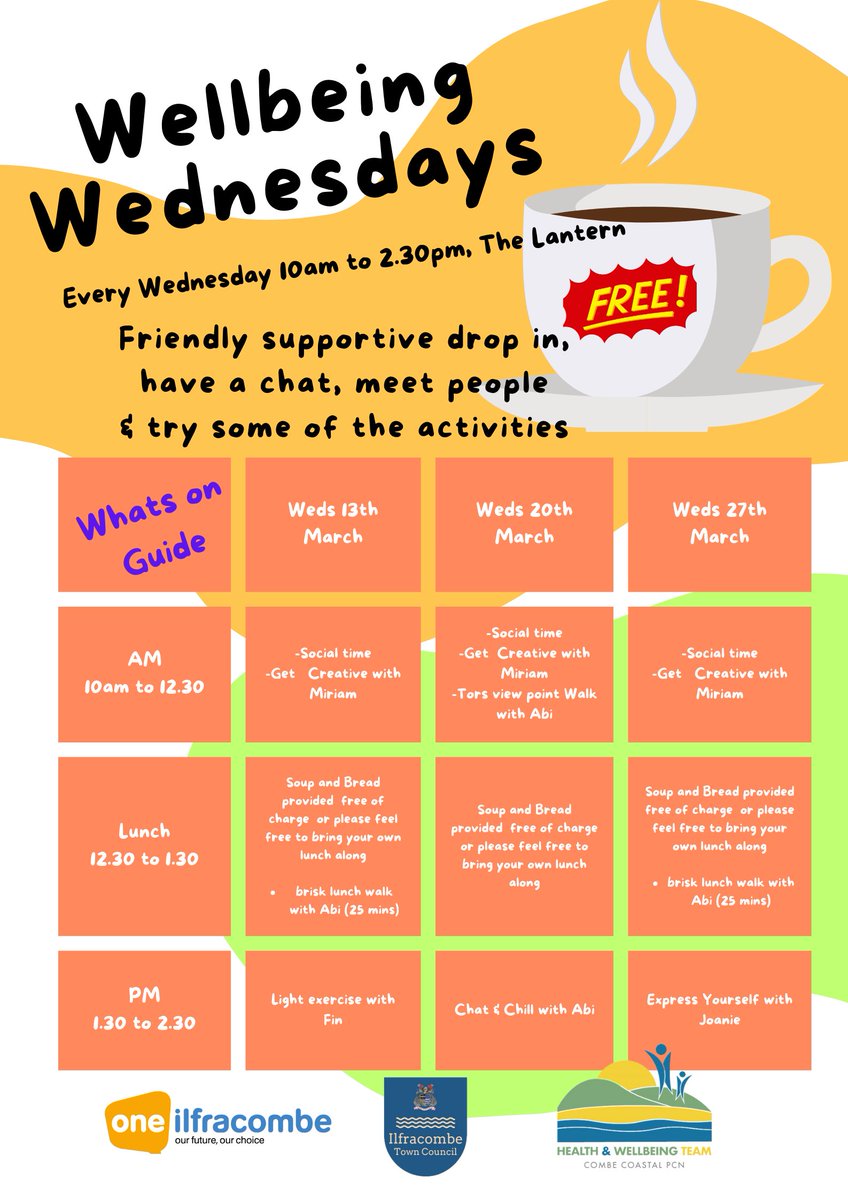 Wellbeing Wednesday - What's On This Week 👇