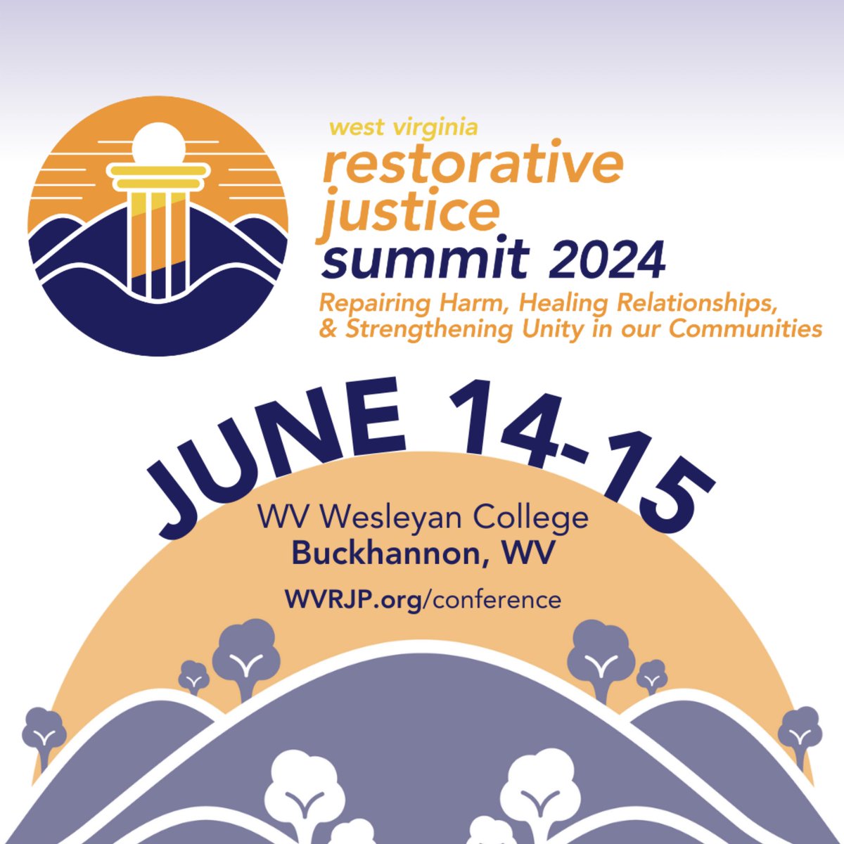 Registration is open for the West Virginia Restorative Justice Summit (and the early bird rate is only $200! wvrjp.org/registration