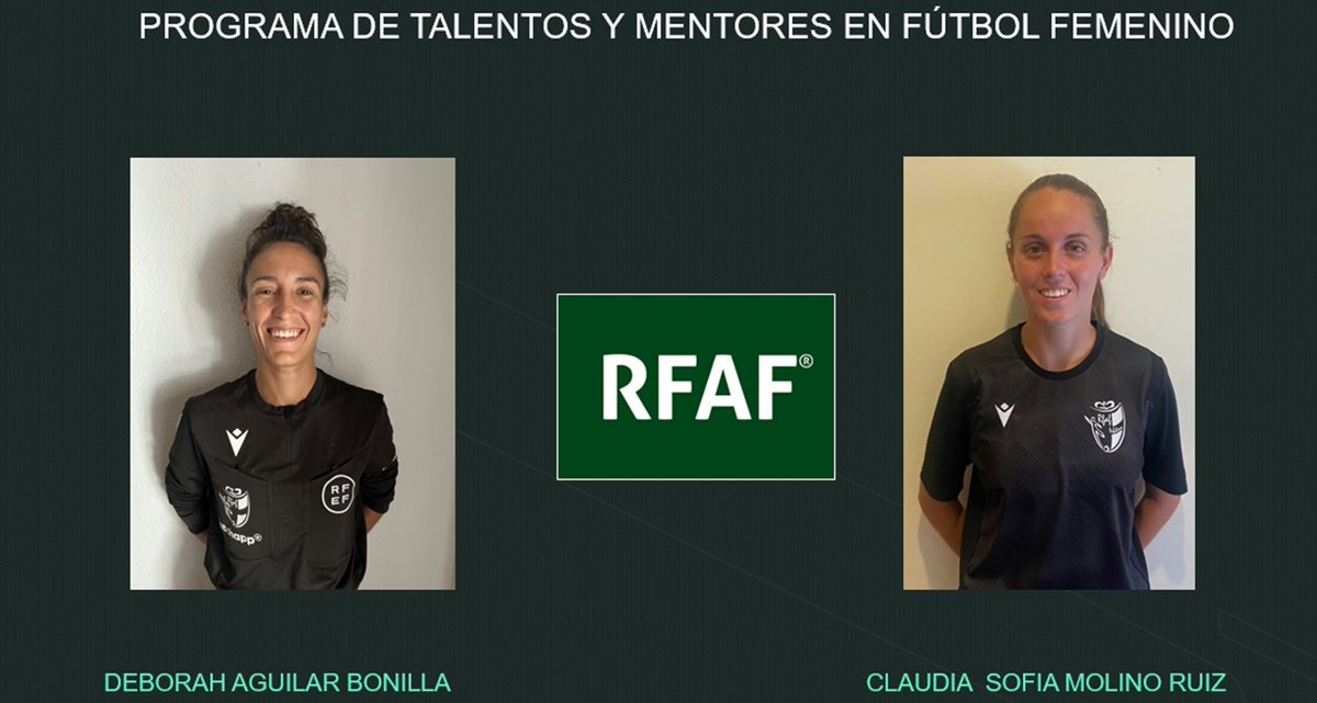 🅰️rbitros 

⚖️🔝Árbitros andaluces en el programa 𝗧𝗮𝗹𝗲𝗻𝘁𝗼𝘀 𝘆 𝗠𝗲𝗻𝘁𝗼𝗿𝗲𝘀 del <a href="/CTARFEF/">CTA</a> 

9⃣ Árbitros de Tercera Federación.
2⃣ Árbitras de fútbol femenino. 
🗓️ II Fase hasta el 6 de mayo. 

ℹ️ rebrand.ly/ÁrbitrosTalento 

#ÁrbitrosRFAF