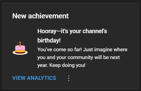 It's my 13-year YouTube channel anniversary!

I remember how excited I was the day I uploaded my first video when I was 14 y/o.

"A journey of a thousand miles begins with a single step"
─ Lao Tzu