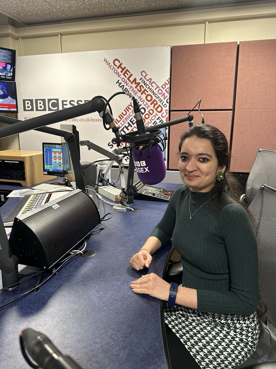 Anglia Ruskin Enterprise Academy (AREA) (@area_aru) on Twitter photo Following round 1 of the #ThinkBigARU Pitching Competition, one of our entrants Meghana Nadendla was featured on BBC Essex radio to talk about her business idea, PRIDalLY.
Thanks to our panel member <a href="/tweetsarahBee/">sarahBee marketing</a> for the introduction. Listen to the interview: Link in thread. Following round 1 of the #ThinkBigARU Pitching Competition, one of our entrants Meghana Nadendla was featured on BBC Essex radio to talk about her business idea, PRIDalLY.
Thanks to our panel member <a href="/tweetsarahBee/">sarahBee marketing</a> for the introduction. Listen to the interview: Link in thread.