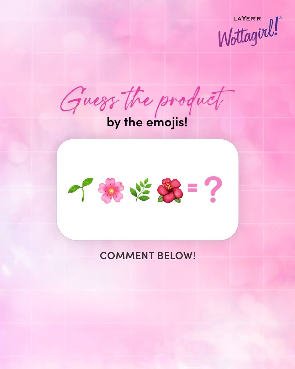LayerrWottagirl's tweet photo. Can you unravel the mystery of this captivating fragrance? Hint: It's as delicate as a freshly bloomed flower and as enchanting as nature's beauty.

#guesstheproduct #layerrwottagirl -#wottagirl https://t.co/Becw1IgAev