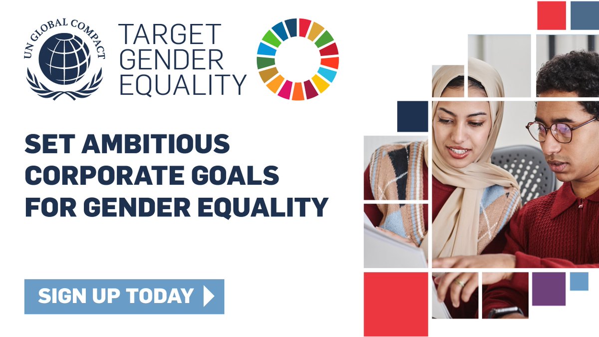 Have you registered for the 2024 #TargetGenderEquality Accelerator? No matter where you are on your gender equality journey, this programme can support you in taking meaningful corporate action toward gender equality within your workplace.

Learn more 👉 unglobalcompact.org/take-action/ta…