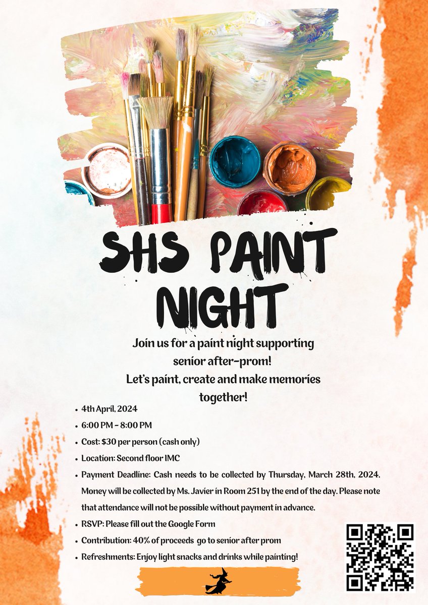 Help support the #Classof2024 and their after-prom event! #explorecreatebelong #salemhigh #salemhighschool #shswitchesread #shswitcheslibrary