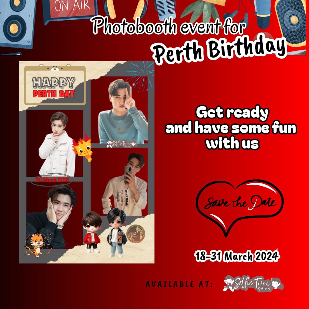 PerthsaintC's tweet photo. 🐯 Forever with PERTH🖤

Frame Photobooth event Perth's Birthday 
By @PerthSaintIndonesia

🗓️ 18-31 March 2024
📍 All branch @selfietimeid

Let's join and capture your moment.

Don't forget to tag us and use hastag #Tigerturning23 #foreverwithperth 

Love from Chinese Mommy https://t.co/ltVkecpYfL