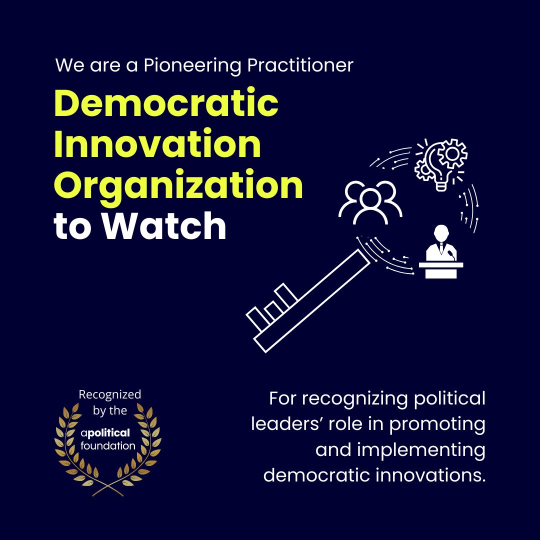 Happy days! 🎉 We’ve been recognized by @apoliticalco as one of the 'Pioneering Practitioners: Democratic Innovation Organizations to Watch'! To see real-world examples of democratic innovation in action, check our case studies: citizenlab.co/case-studies #CitizenLab #Apolitical