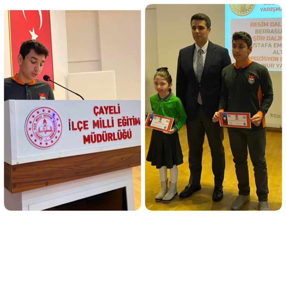 HRustuAltunbasO's tweet photo. 18 Mart Çanakkale zaferi konulu şiir yarışmasında öğrencimiz ilçe birincisi oldu🇹🇷🥇👏 öğrencimizi ve öğretmenimizi tebrik ediyoruz 👏#Canakkalezaferi #Canakkale #18mart #şanlıbayrak #MustafaKemalAtatürk #şehitlik #rizemem #çayelimem #yusuftekin https://t.co/ELwcWSngl2