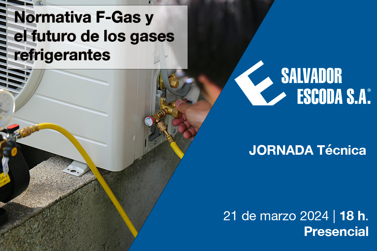 agremia's tweet photo. #Formación El próximo 21 de marzo, nuestra empresa asociada @SalvadorEscoda impartirá una jornada técnica sobre la normativa F-Gas y el futuro de los gases refrigerantes 
https://t.co/xIKdQbOVHl https://t.co/66RSfQdtKD