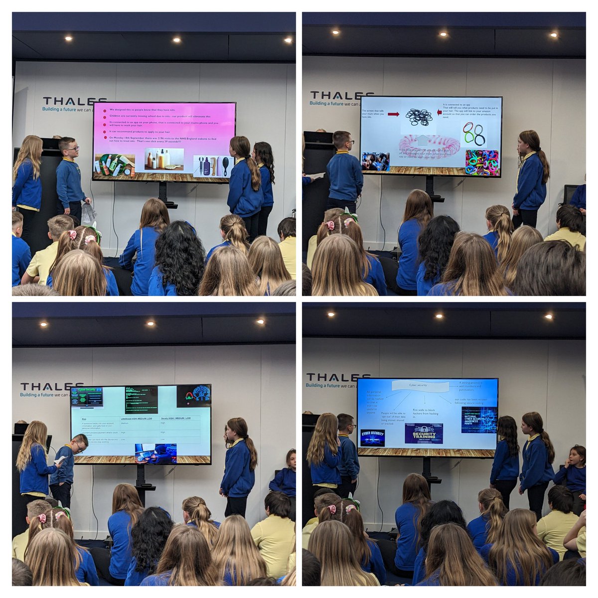 Cwmff_MrsO's tweet photo. Dosbarth Rhossilli and Dosbarth Aberdovey have been impressing @ThalesNDEC with their Internet of Things presentations. Some amazing innovations! Well done! @howells_t @MrEdwards_Cwmff @cwmffrwdoer https://t.co/lGAaQE1dR6