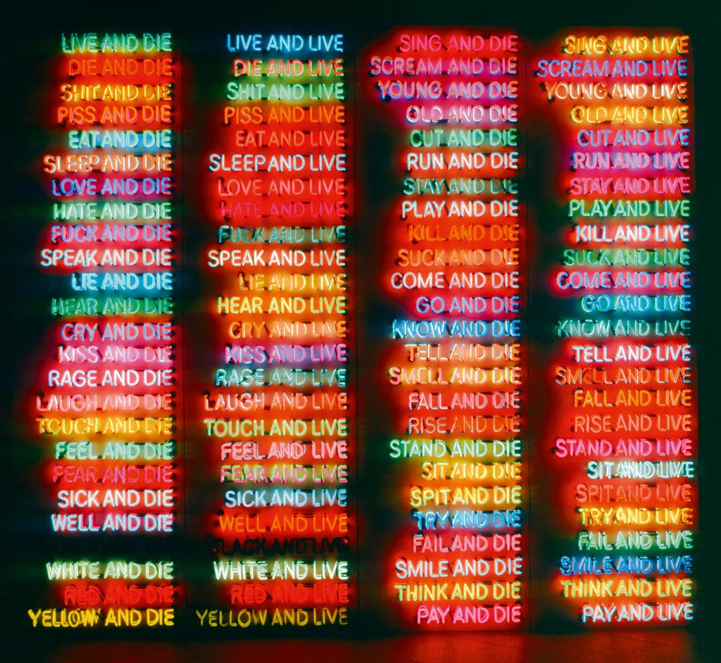 ブルース・ナウマン （Bruce Nauman、1941-） 『100生きて死ね』 （One