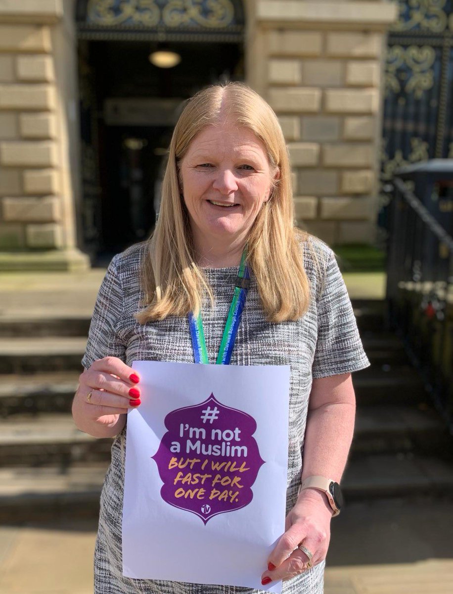 Denise park, Chief Executive <a href="/blackburndarwen/">Blackburn with Darwen Council</a> is taking part in our #ImnotaMuslimbutIwillFastforoneday campaign.
Denise states “Fasting helps me to understand what my collegues are going through at this time of year, and to support them in this very small way.”
#ramadan2024