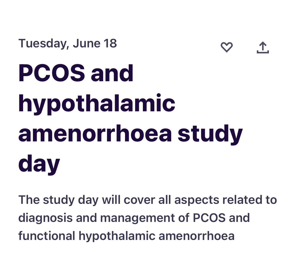 We are back with our annual study day which will cover all aspects related to diagnosis and management of PCOS and functional hypothalamic amenorrhoea. 18th June 9:30 to 16:30 (online) Register on eventbrite website or click - eventbrite.co.uk/e/pcos-and-hyp…