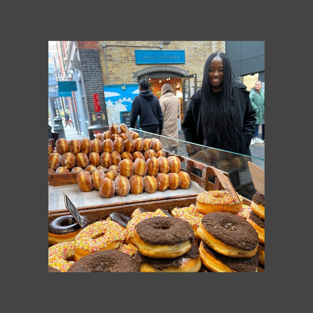 Do you think this is what my boss meant by market research?  Doughnuts: Sorted. #savingssorted #savingsforbusypeople #donovansbakehouse #spitalsfieldsmarket