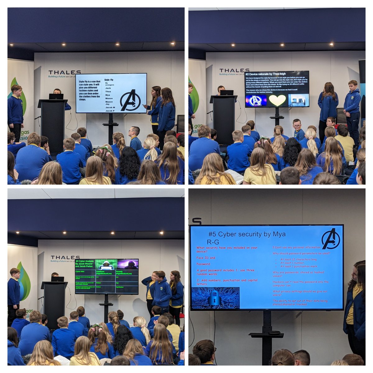 Cwmff_MrsO's tweet photo. Dosbarth Rhossilli and Dosbarth Aberdovey have been impressing @ThalesNDEC with their Internet of Things presentations. Some amazing innovations! Well done! @howells_t @MrEdwards_Cwmff @cwmffrwdoer https://t.co/A2zyZOd4h5