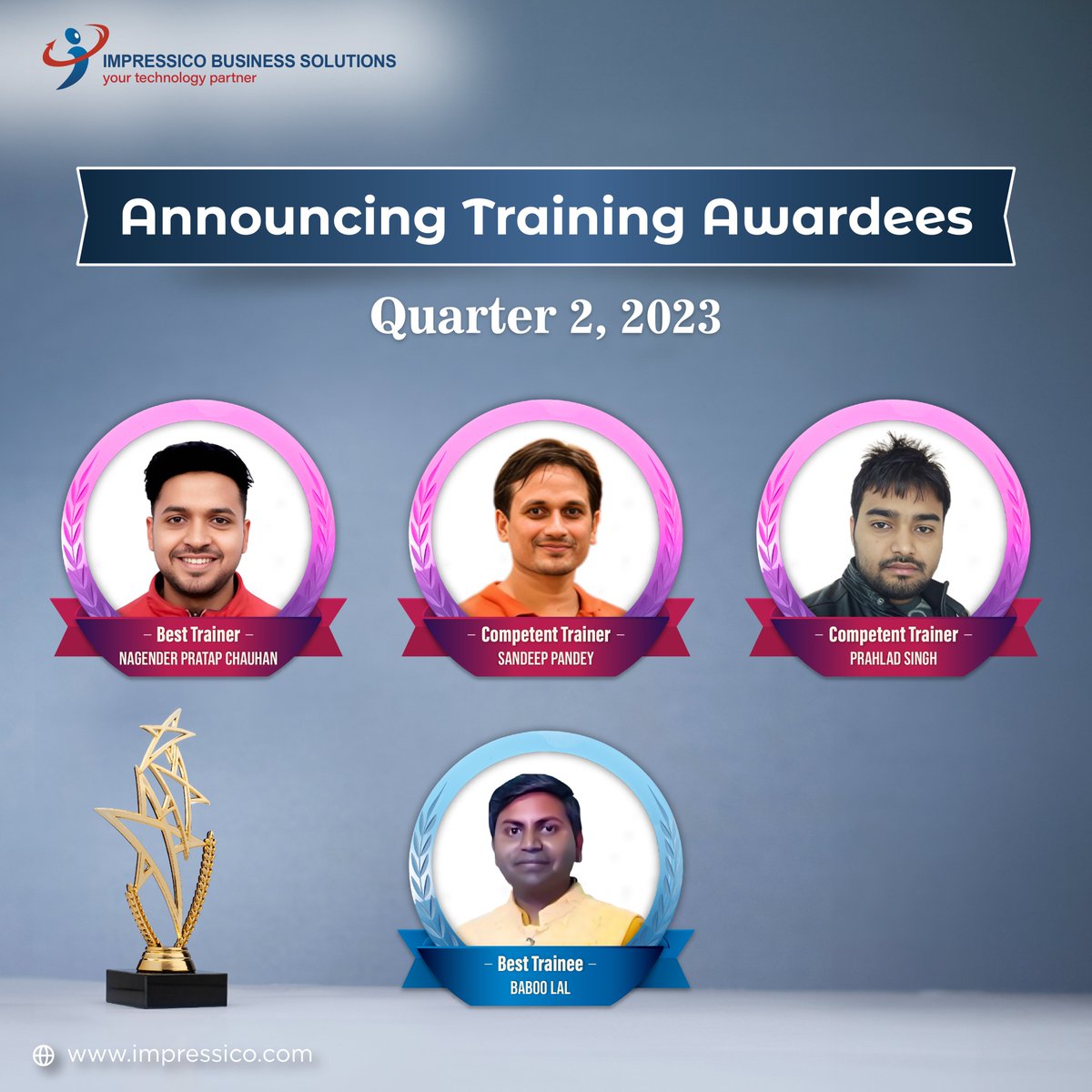 Big congratulations to the stars of our recent training program ceremony! Your accomplishments are a testament to your perseverance and passion for growth. Keep reaching for the stars! #impressico #yourtechnologyparner #training #technicaltrainings #winners #awardees #itcompany