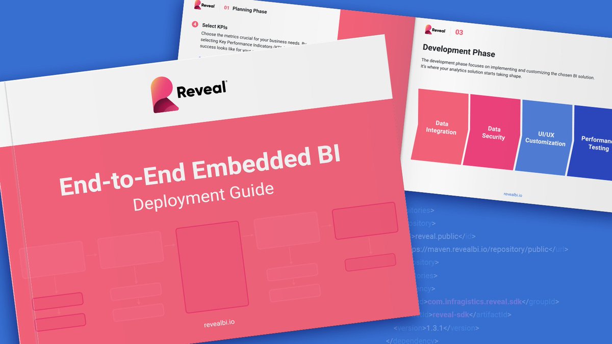 reveal_bi's tweet image. Uncover the power of Embedded BI with our free &apos;End-to-End BI Deployment Guide&apos;! 📊 DM us to get your hands on this essential resource for defining objectives, selecting the right vendor, and ensuring data security. #EmbeddedBI #BusinessIntelligence #DataSecurity