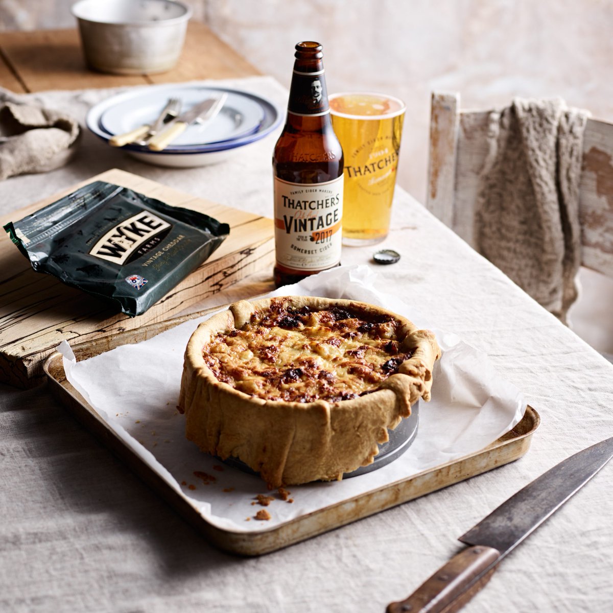 This pie delivers on all fronts; vegetables, protein and the unmistakable flavour of our multi-award winning vintage cheddar. Recipe: wykefarms.com/recipes/vintag… #recipes #food #cheese #cheddar #cheddarcheese #dinnerideas #recipes #familymeals