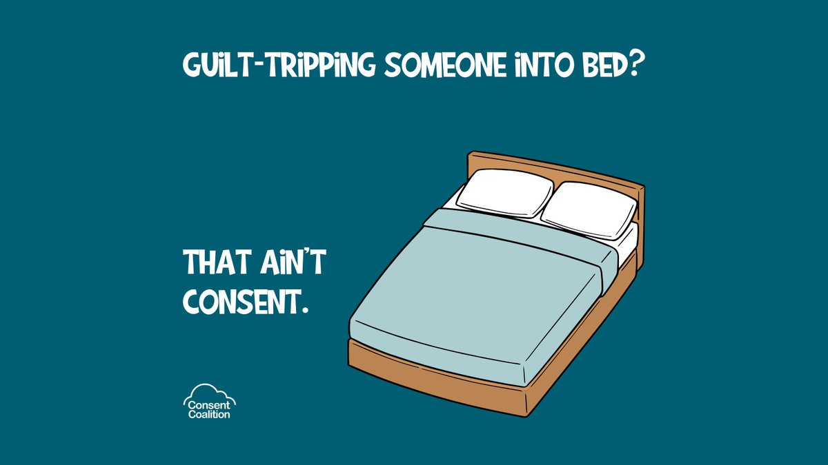 Making someone feel guilty or pressured about having sex is a form of coercion. It is an indicator that your relationship might be abusive rather than caring. #guilttrip #coercion