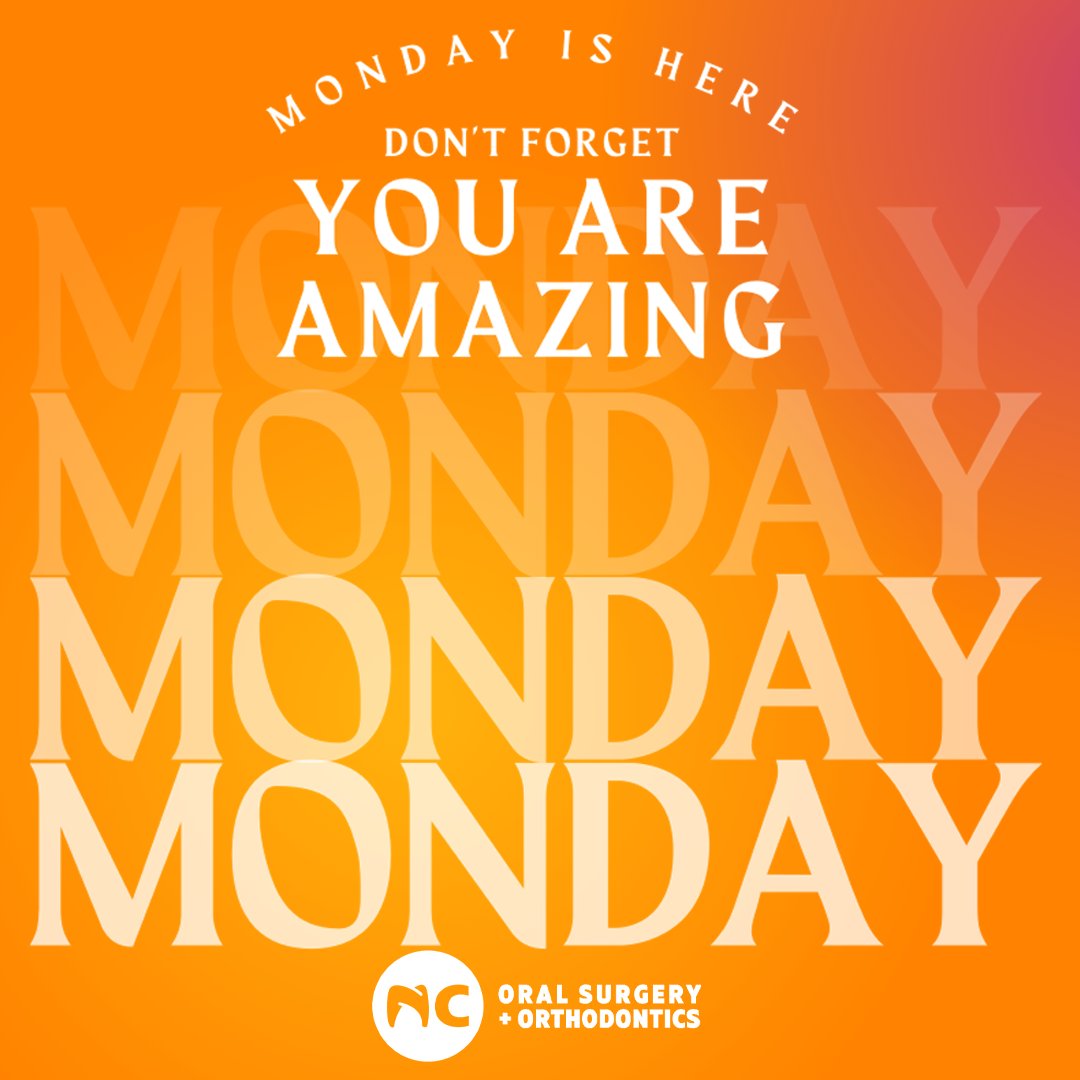 NCOSO_'s tweet photo. 📣 You are AMAZING! 📣 Happy Monday 🧡

#NCOSO #orthodontist #orthodontics #northcarolina #ncorthodontist #ncorthodontics #braces #braceface #invisalign #wearyourretainer #wemoveteeth #newsmile #aesthetic #smile https://t.co/cYvowNI1Mo